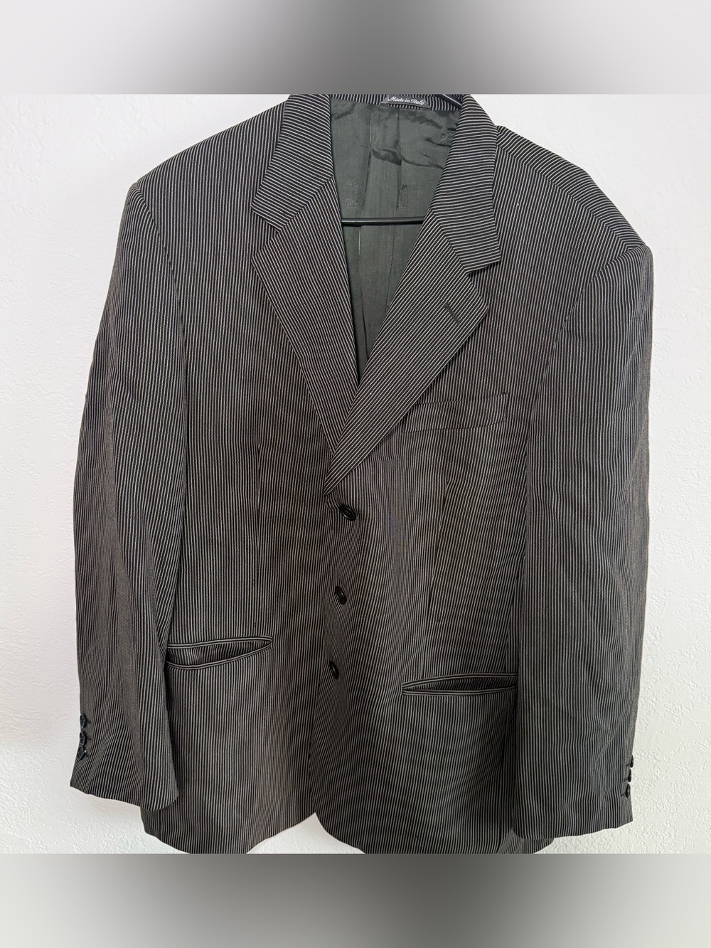 Studio 0001 Gianfranco Ferre Pinstripe Blazer Italy 23” Pit 30” Length